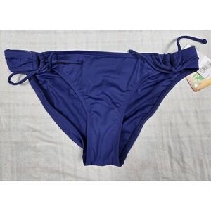Hobie Womens Side Tie Hipster Bikini Swim Bottom Blue Size XL